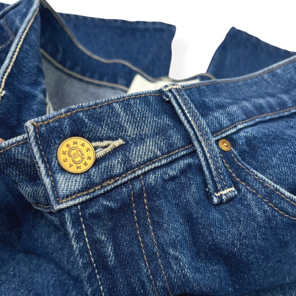 LMOTHER Wide Leg Jeans Baggy NWT Sz 27 Rigatoni Sneak $248 Free People SNACKS - Picture 10 of 12